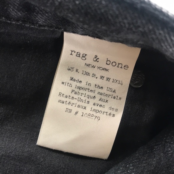 Rag and Bone Black Denim shorts - Picture 3 of 7